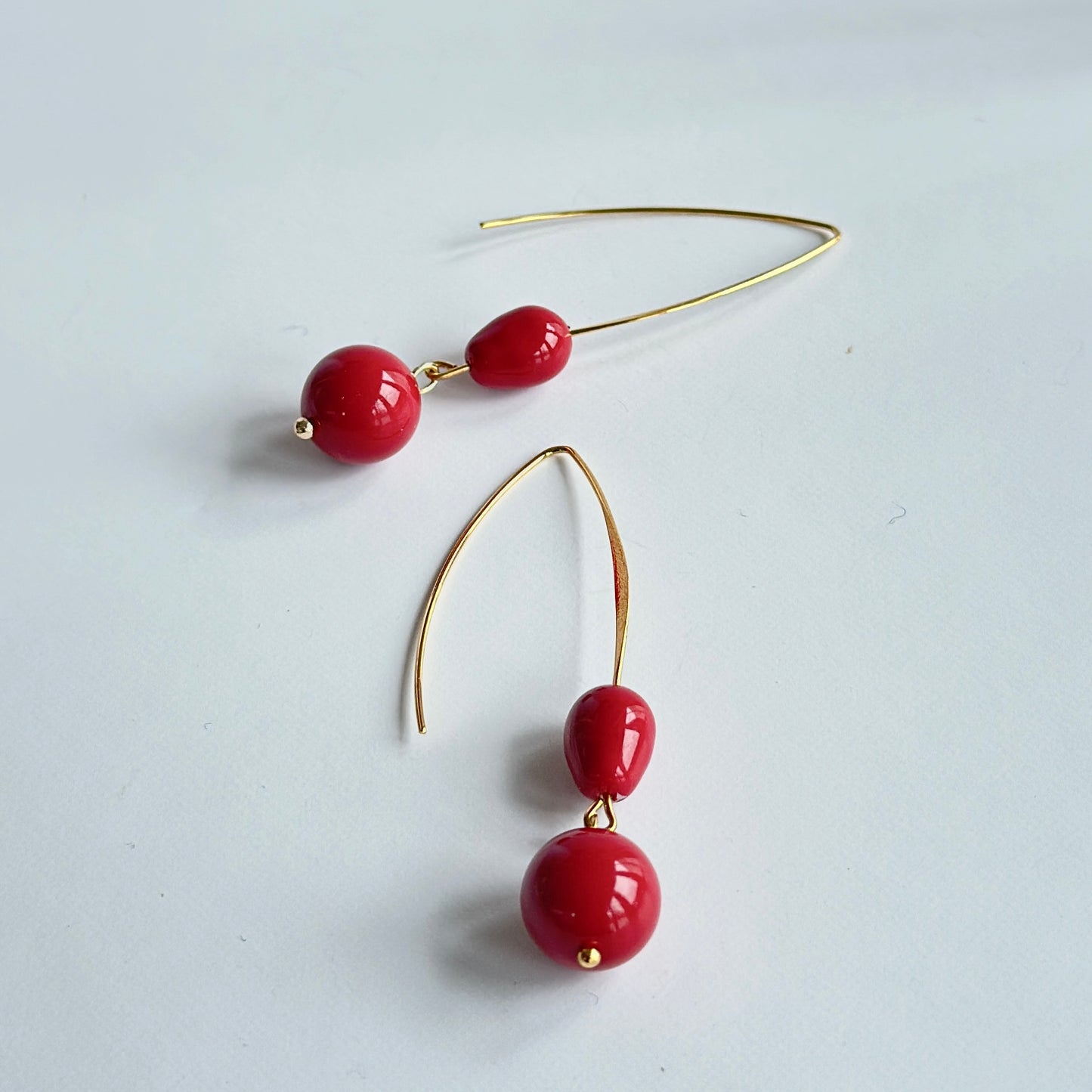 Red earrings