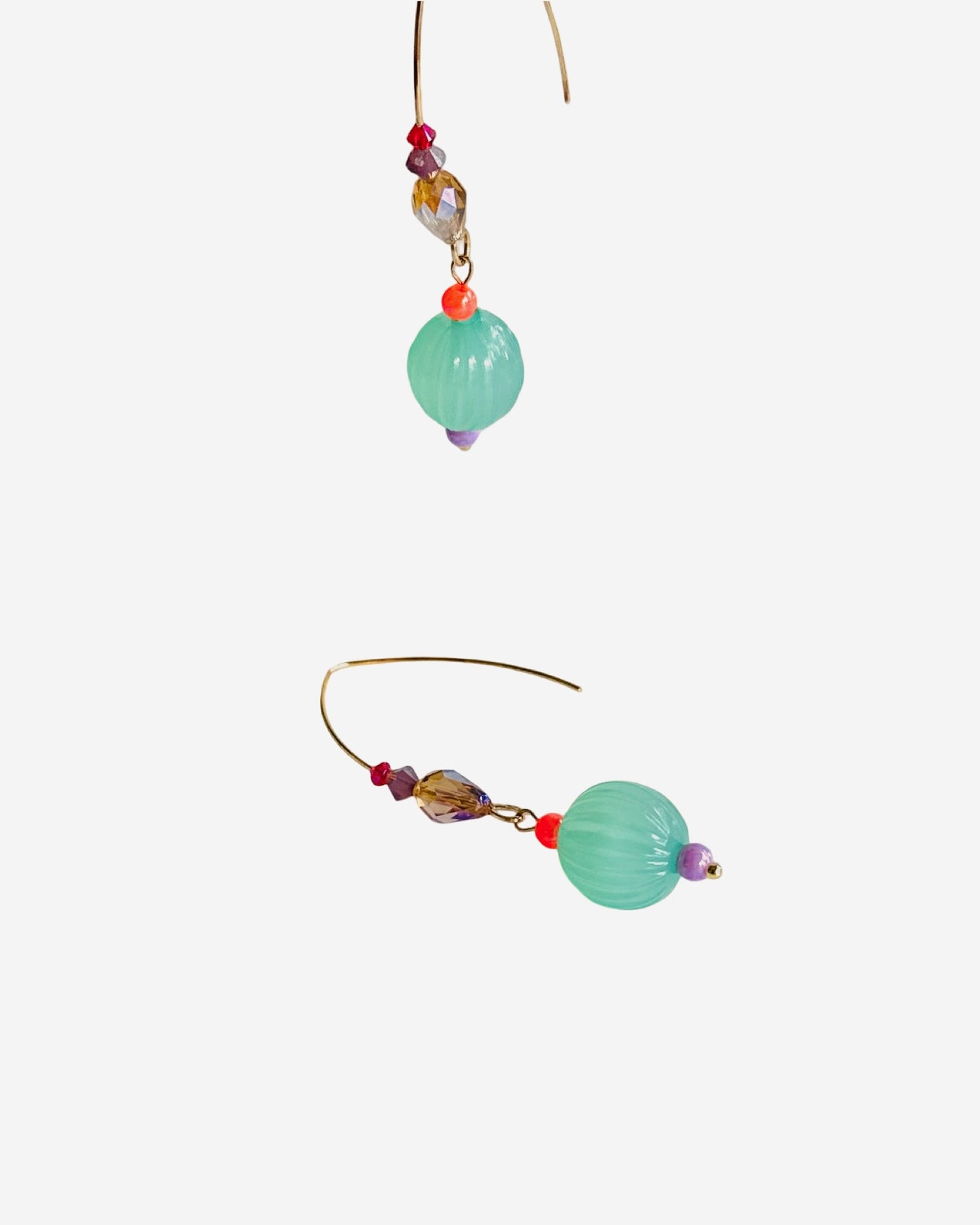 Seafoam berry dream earrings