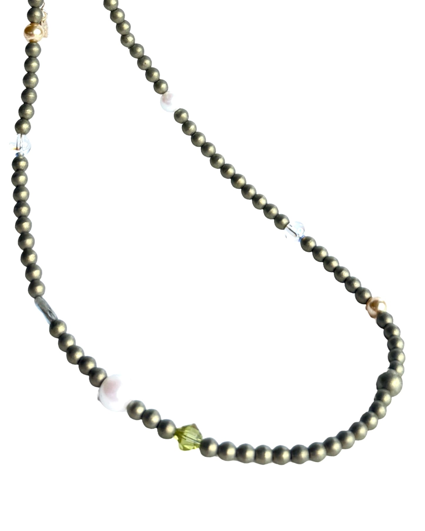 Sherbet Drop Olive Necklace