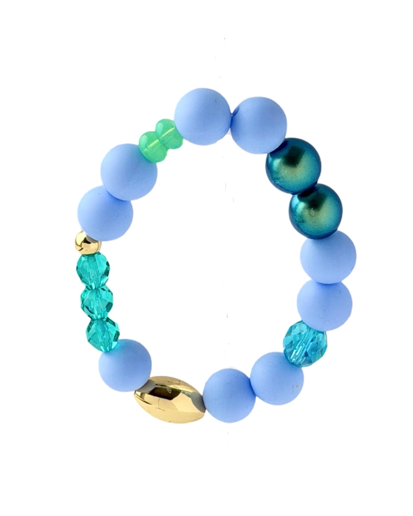 Honey Bunny | Crystal, Gold & Silicone Bracelet