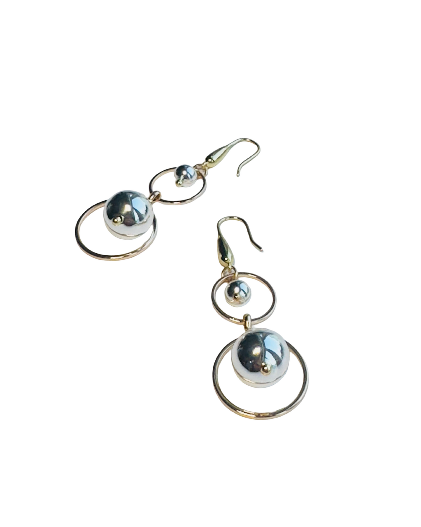 Evie gold silver drop earrings