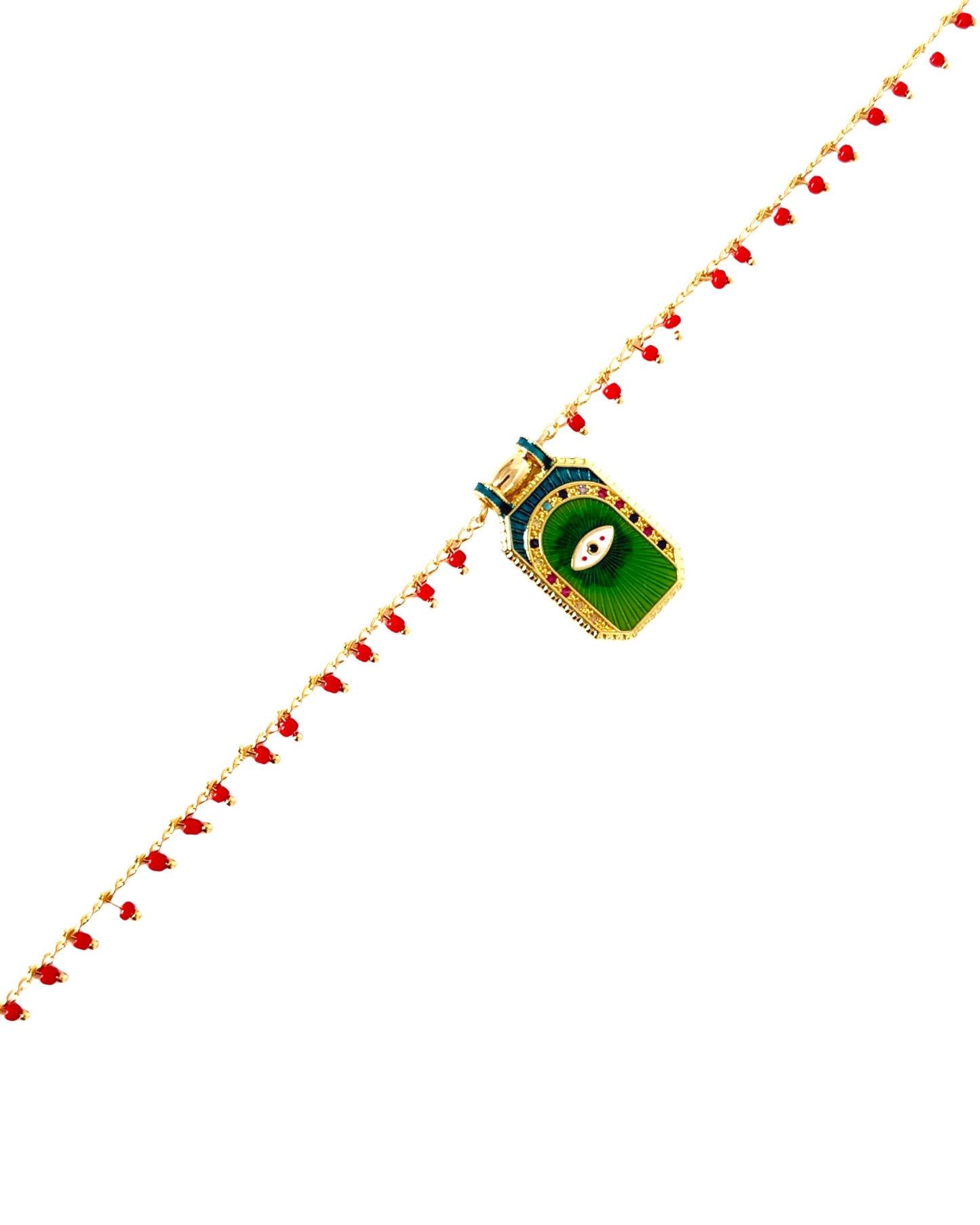 Evil Eye Necklace | Gold Filled Enamel Pendant Necklace | LOVE Beth