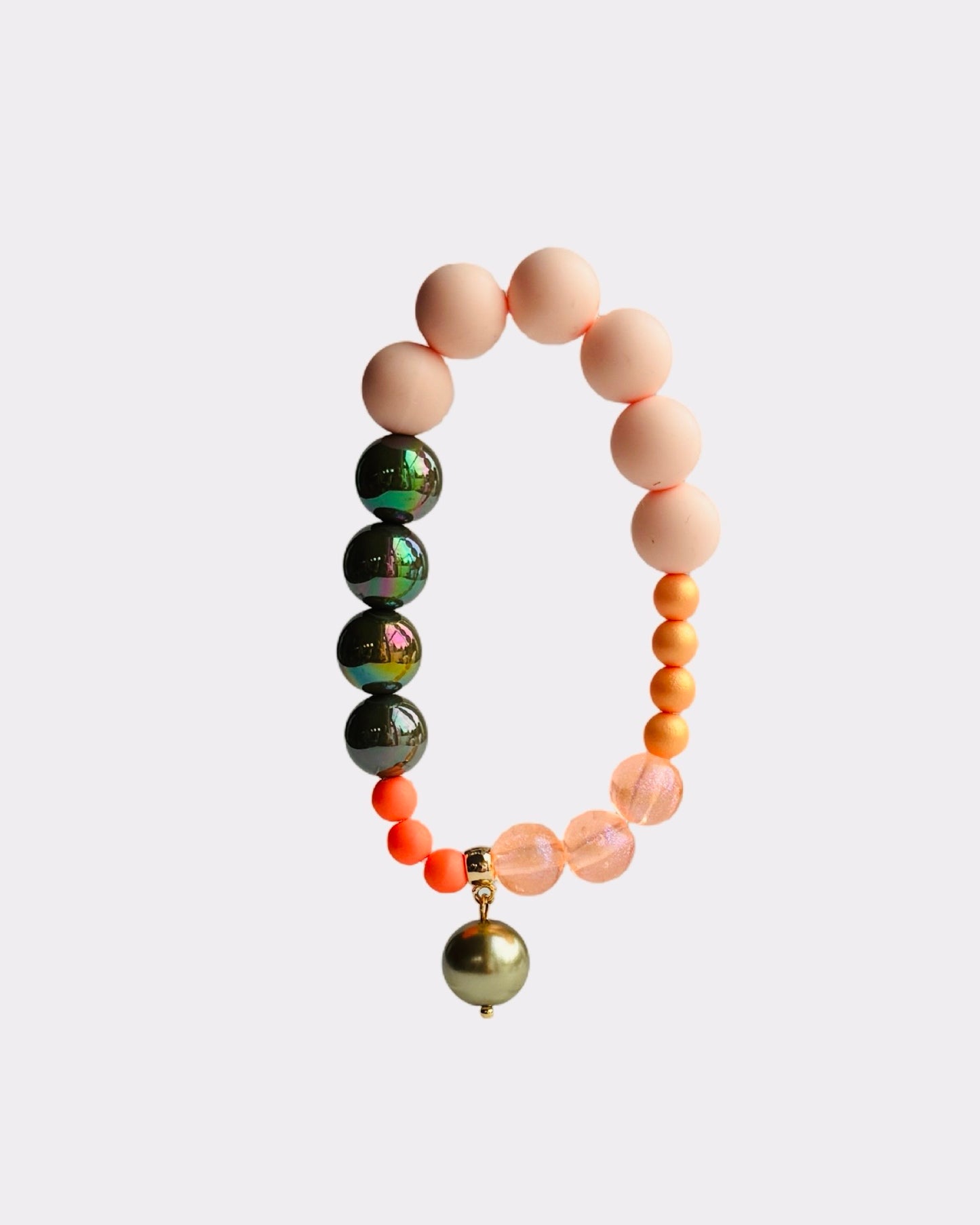 Pretty baby peach Melba bracelet