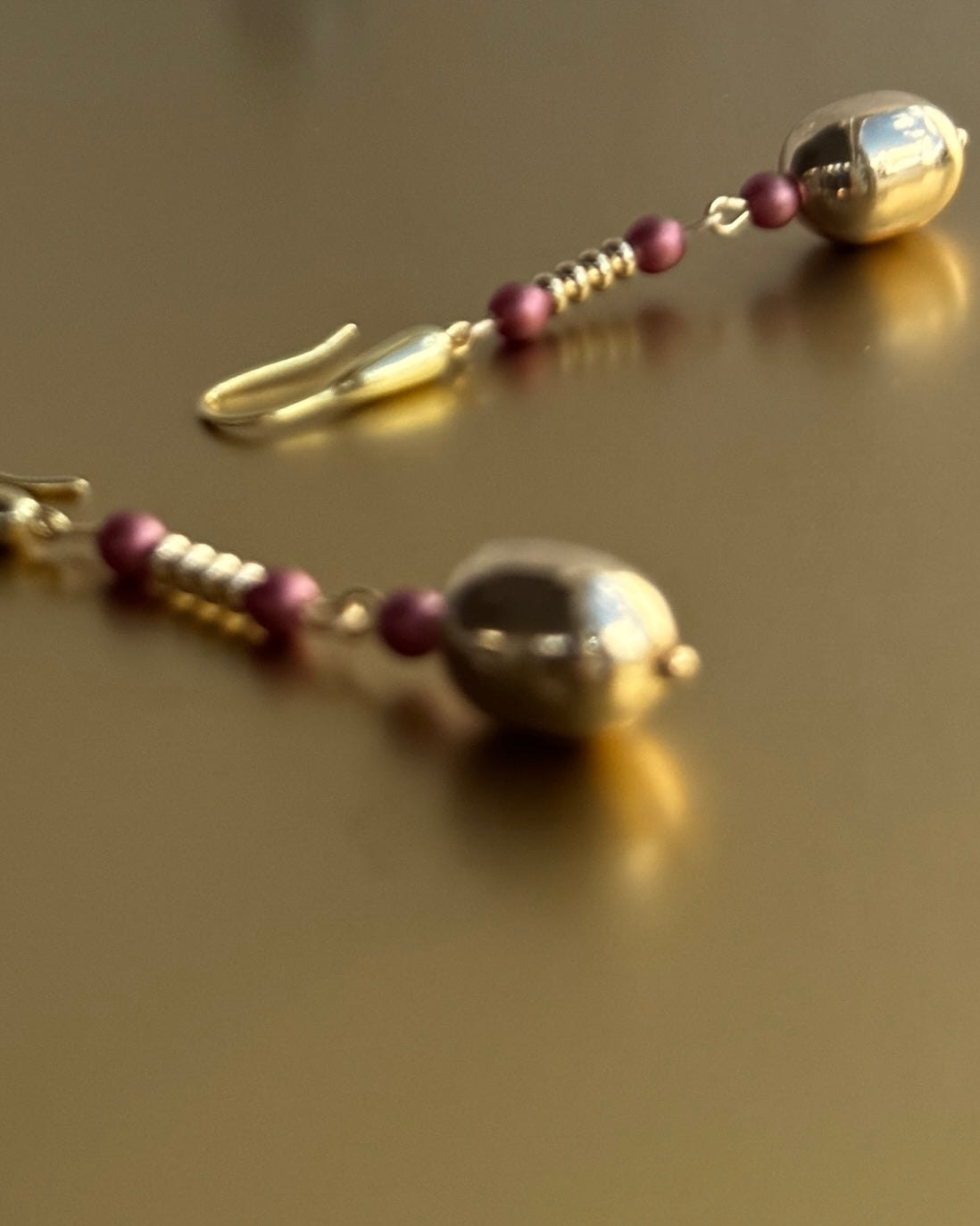Fifi bijou gold pearl drop earrings