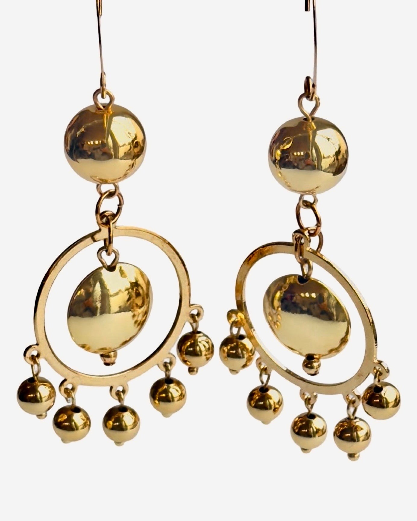 Aisha gold drop earrings