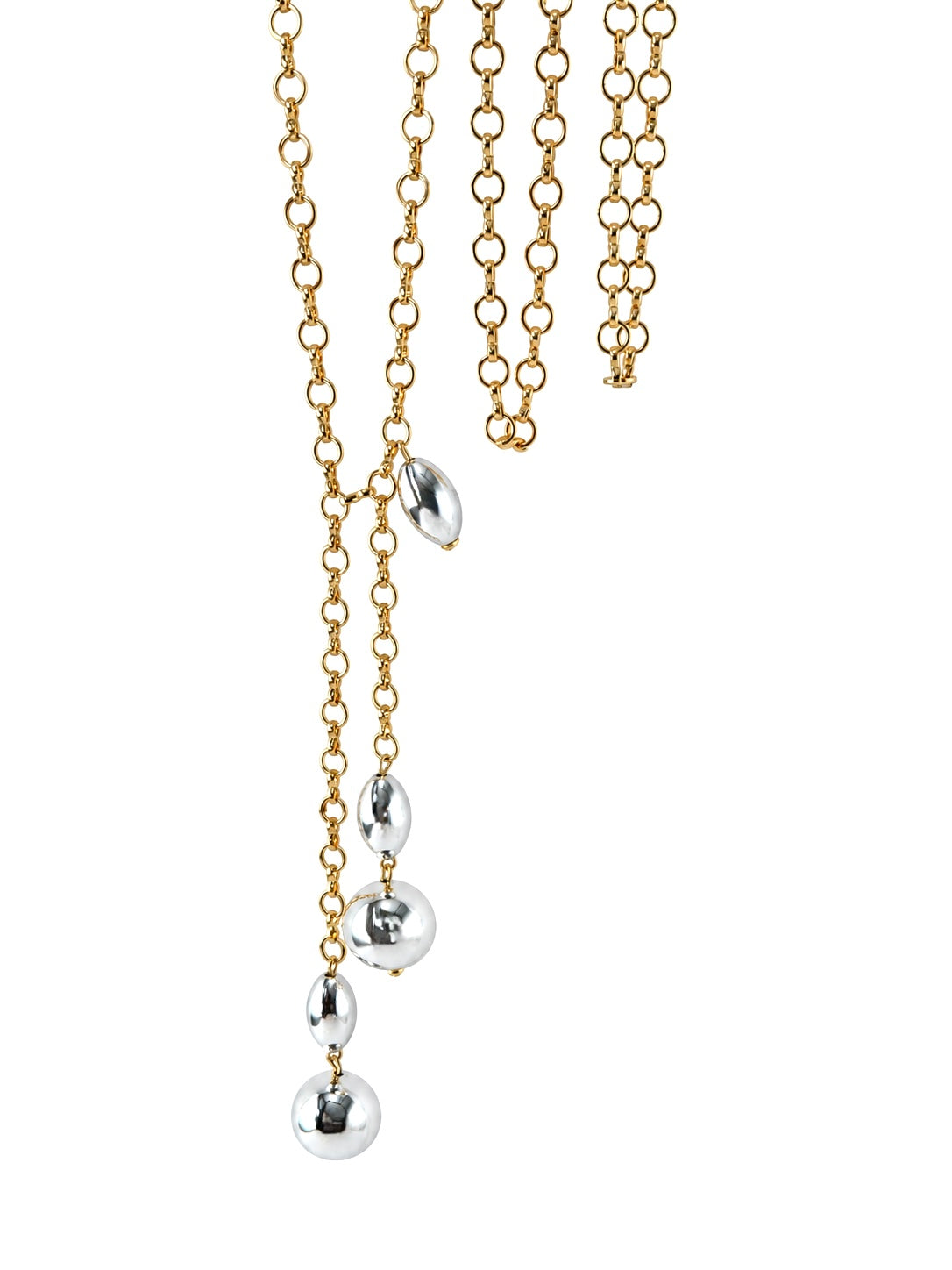 Lyra Gold & Silver Drop Necklace | LOVE Beth
