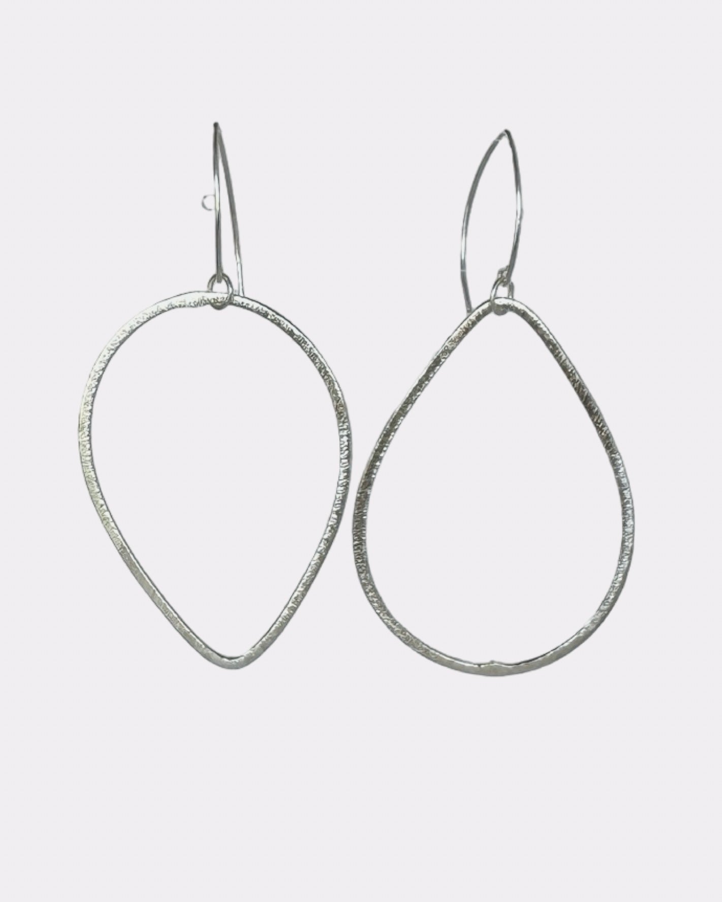 Ayluna tulip drop silver earrings