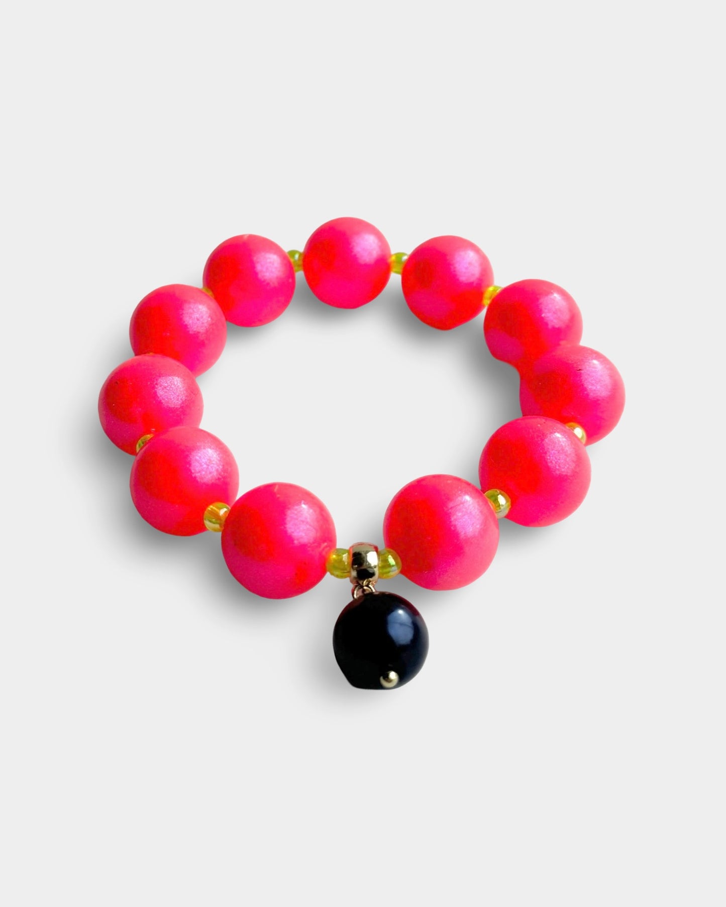 Bella bubblegum beaded bracelet