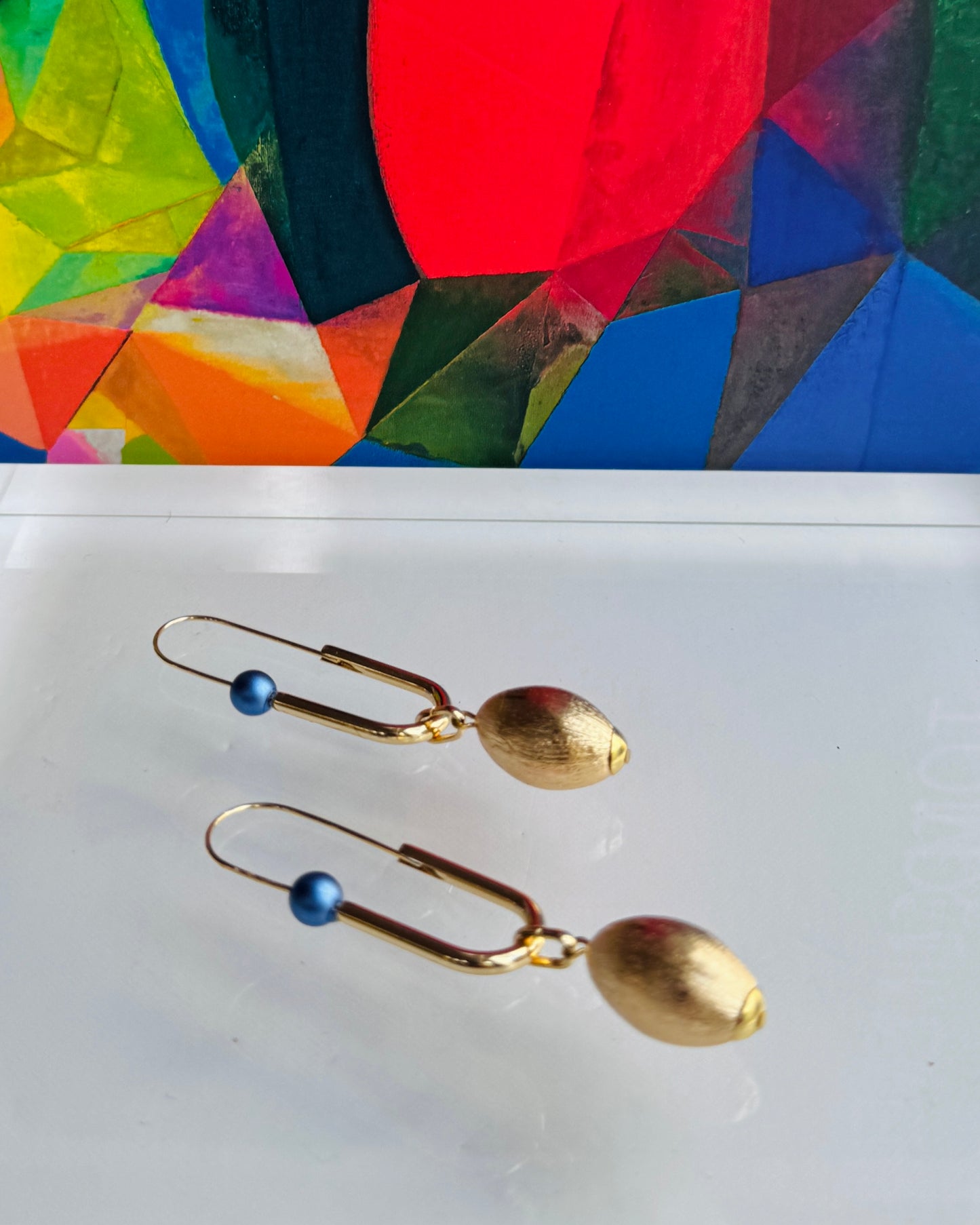 Pearlita pop gold drop multi wear earrings