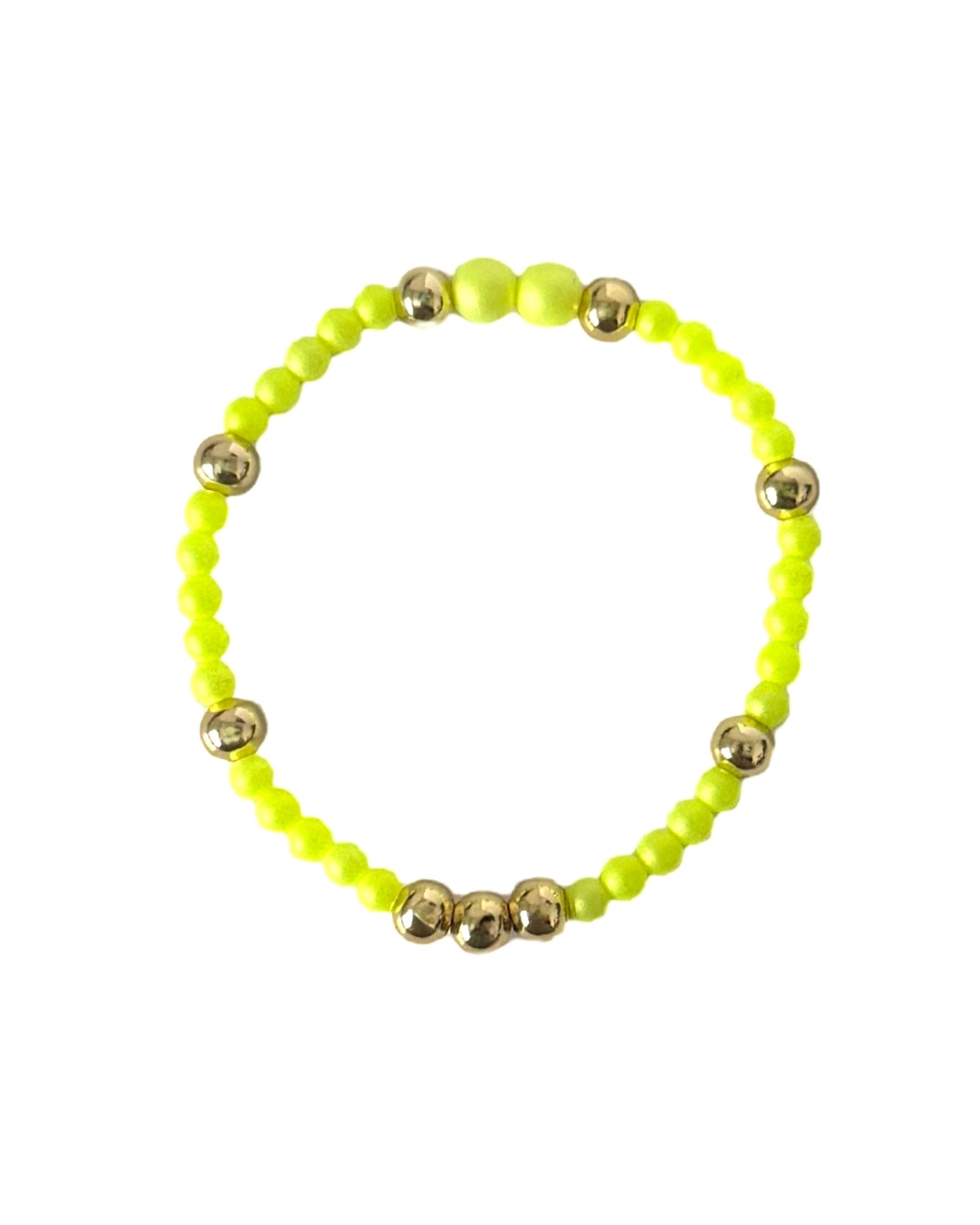 Baby Love iridescent Soft Yellow Fine Crystal & Gold Bracelet