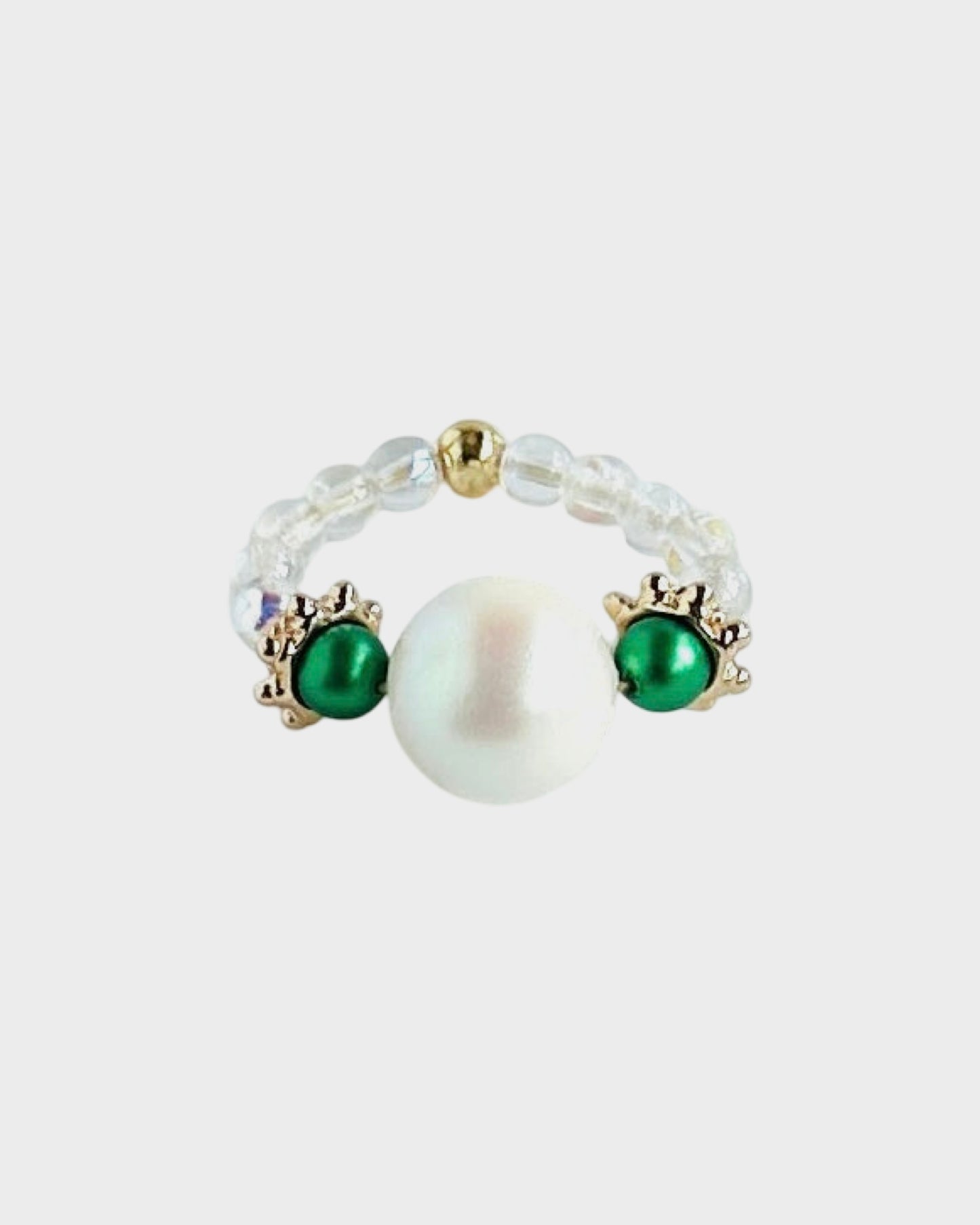 Pearly Queen Kelly Green Pearl ring