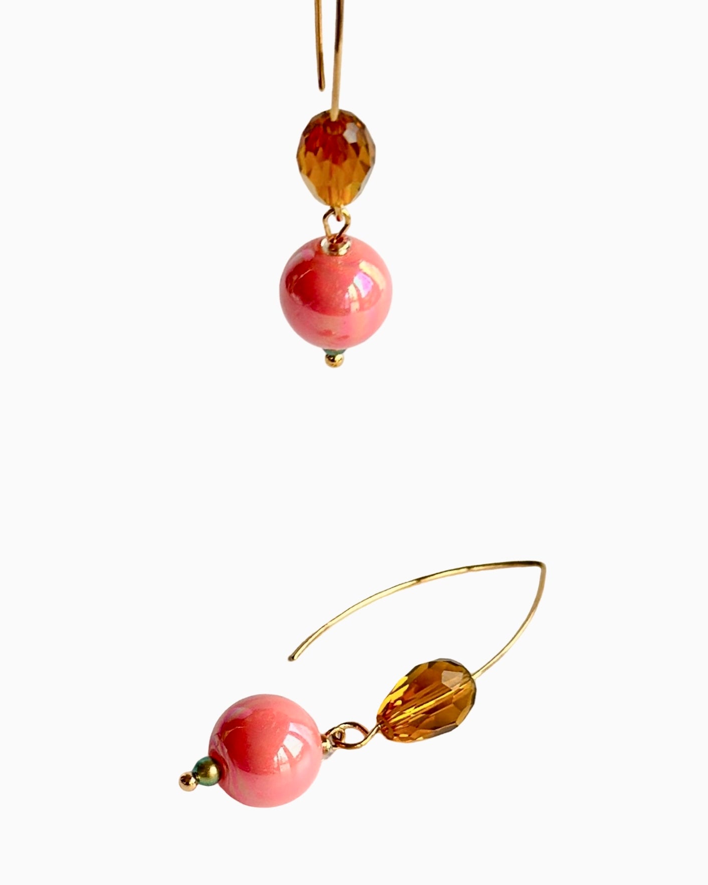 Poppie pink earrings