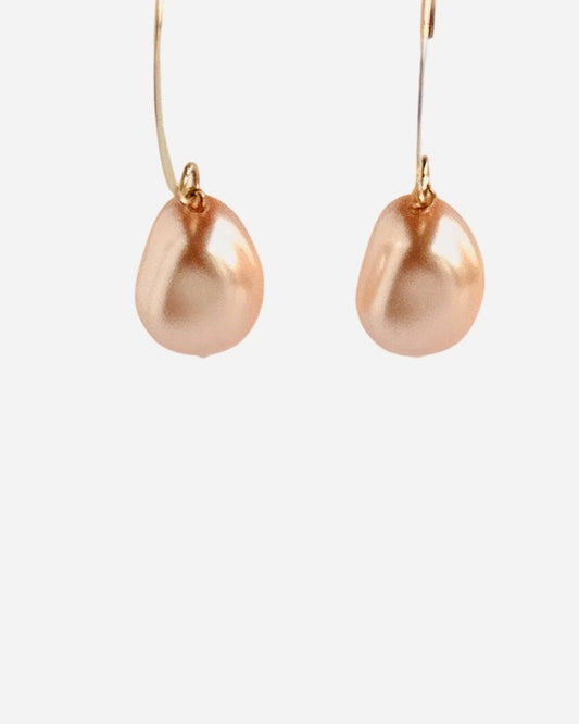 Cheri ballet pink baroque pearl earrings