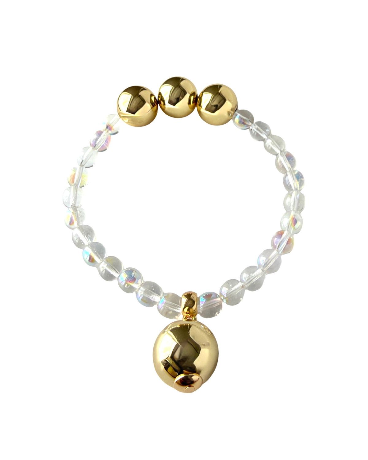 Betty Boo Iridescent Crystal & Gold Bracelet