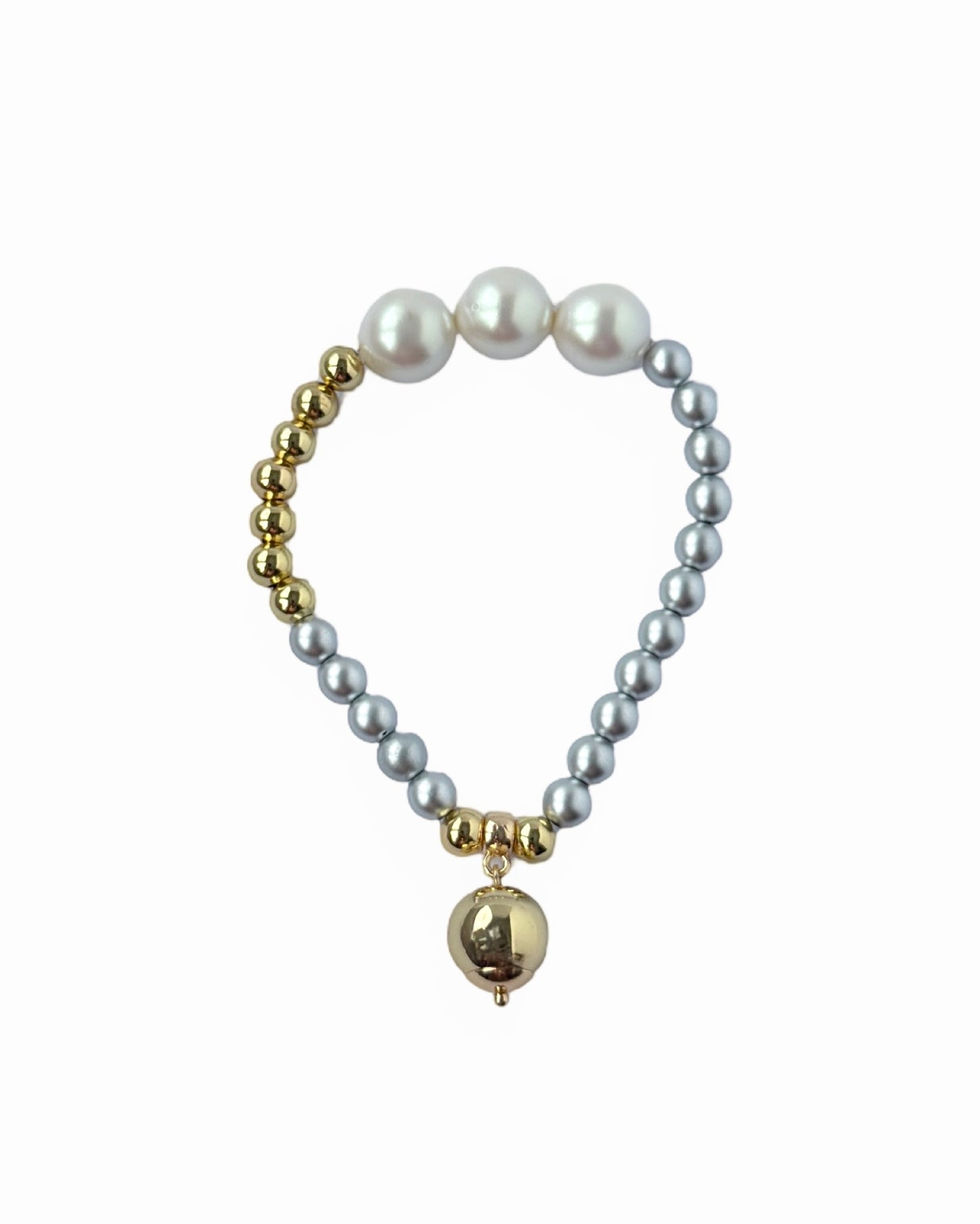 Silver Babs butterfly | crystal & gold bracelet