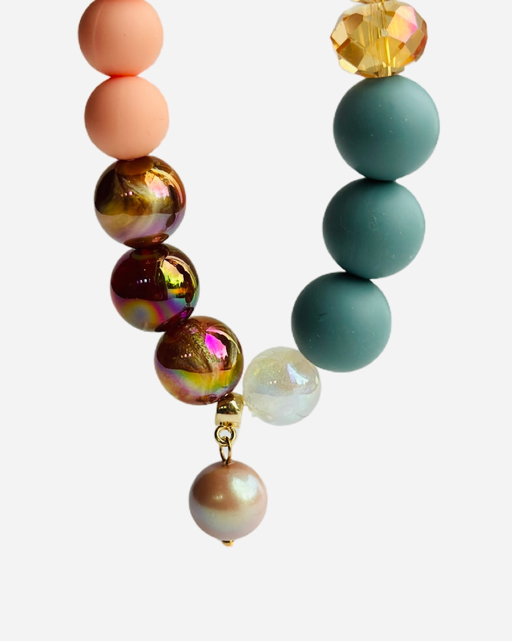 Caramel crunch beaded bracelet