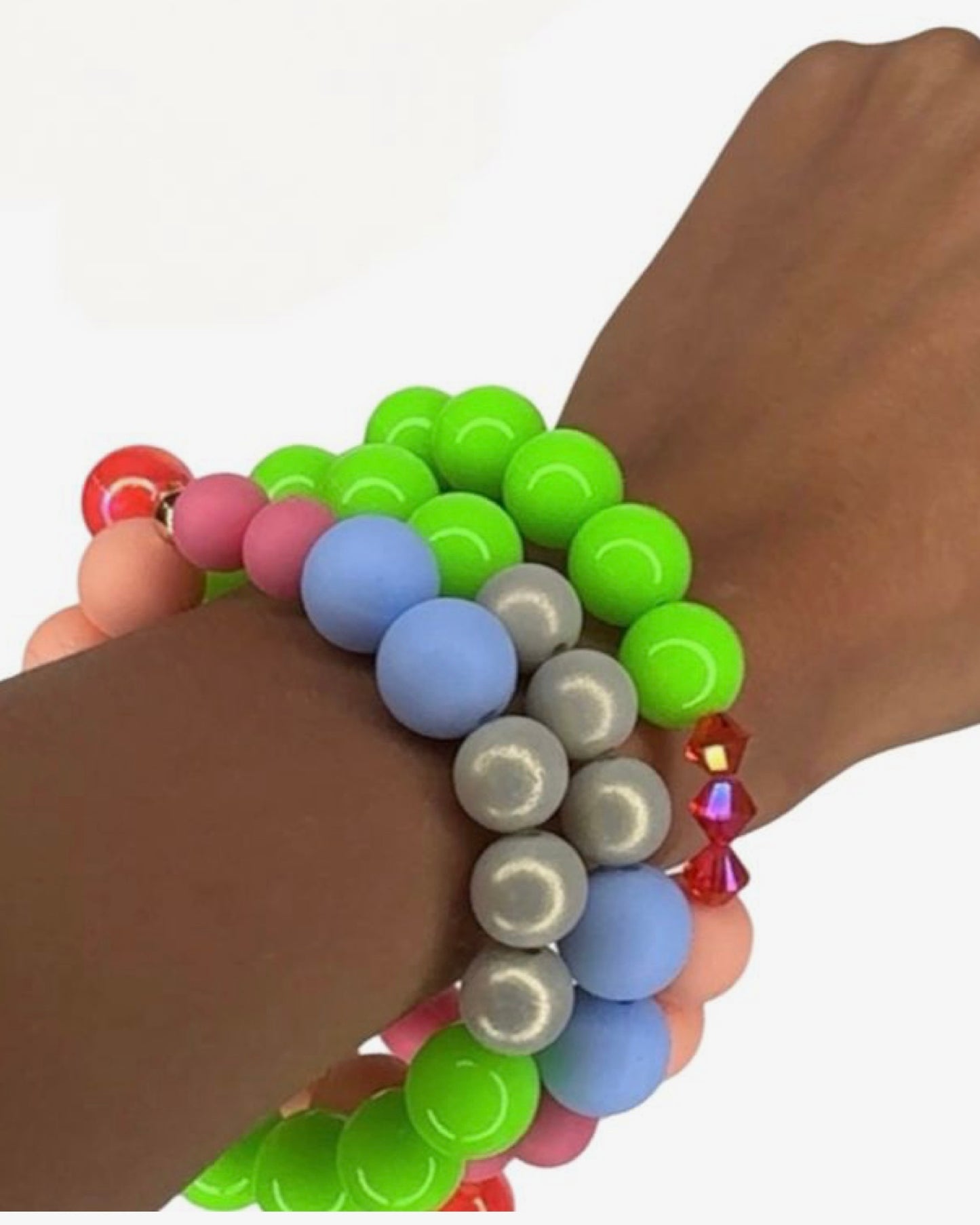 Pop Rocks beaded + crystal bracelet