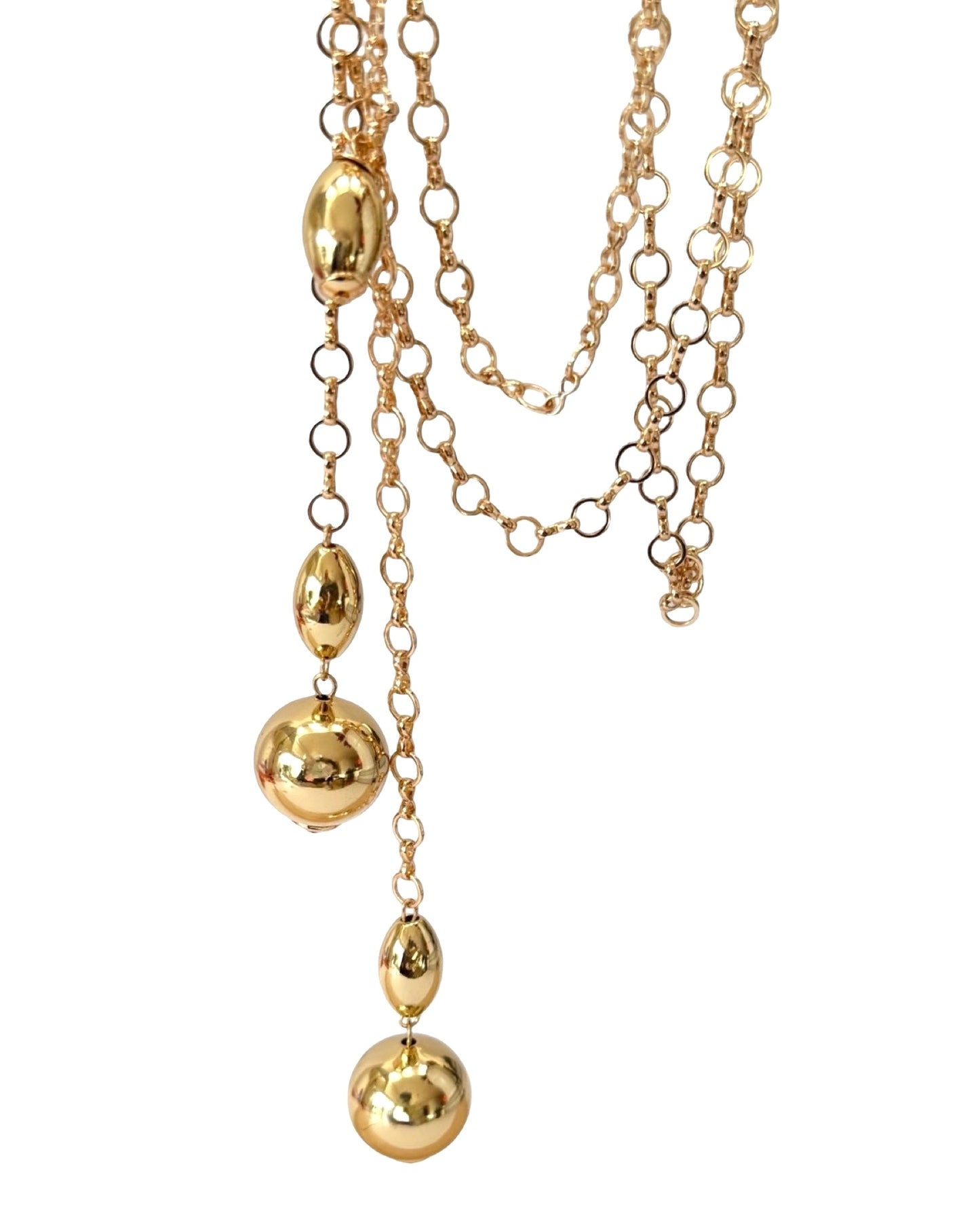 Lyra long drop necklace