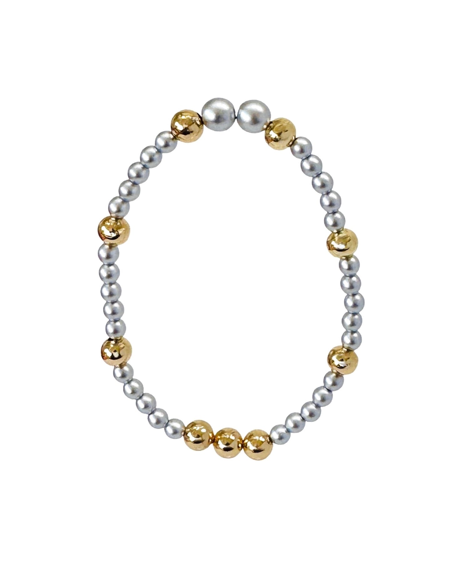 Baby Love Silver Fine Crystal & Gold Bracelet