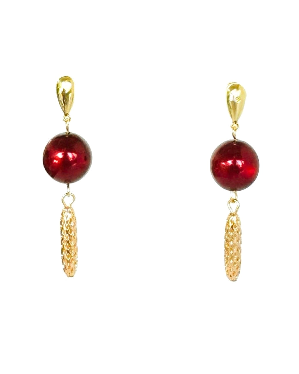 Julie jewel ruby drop earrings