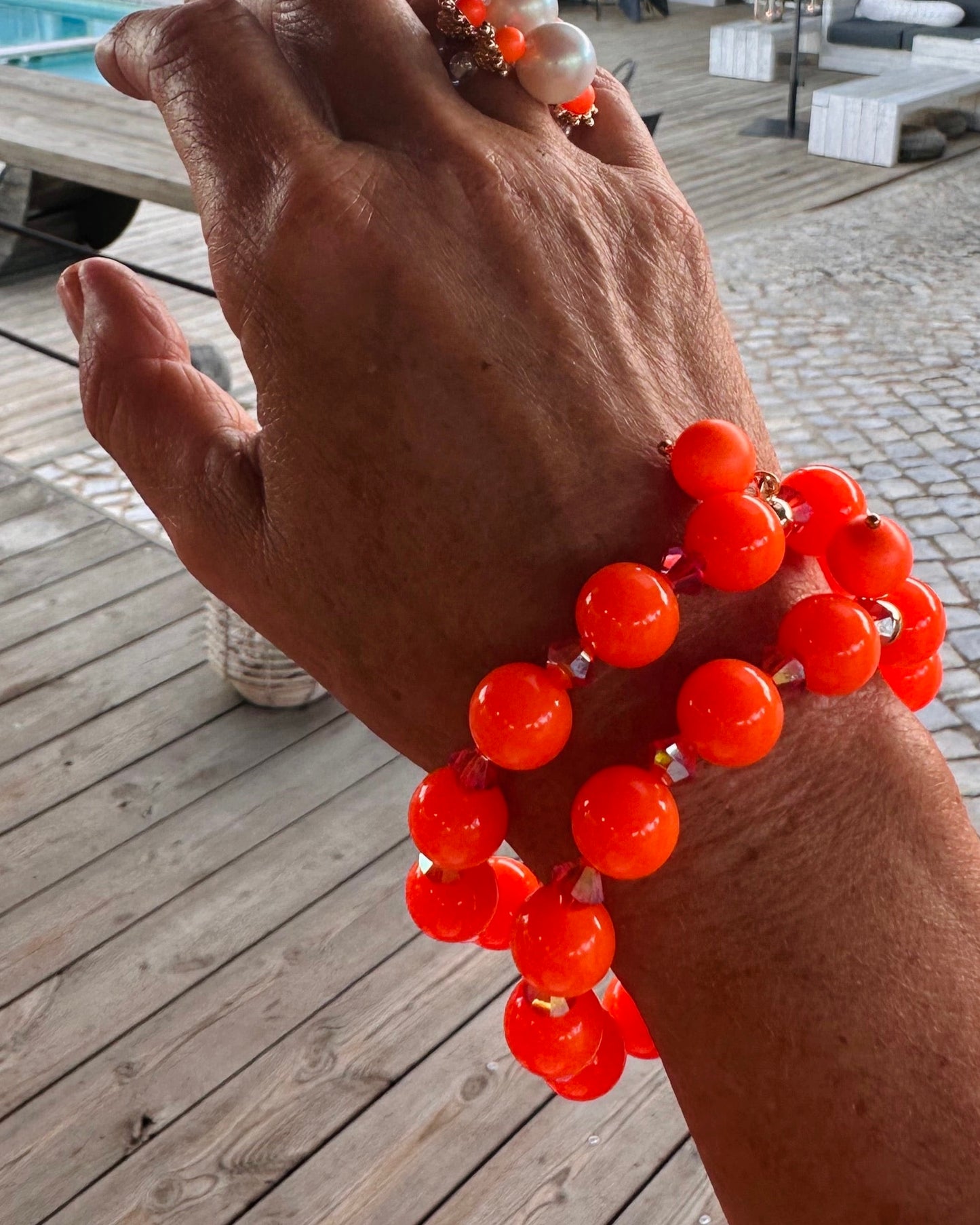 Bea Bracelet in Neon Orange
