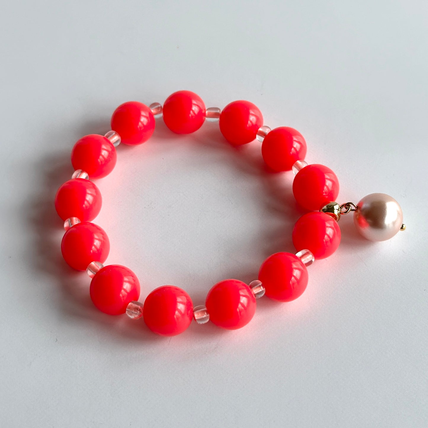 Birdy bracelet in neon Strawberry