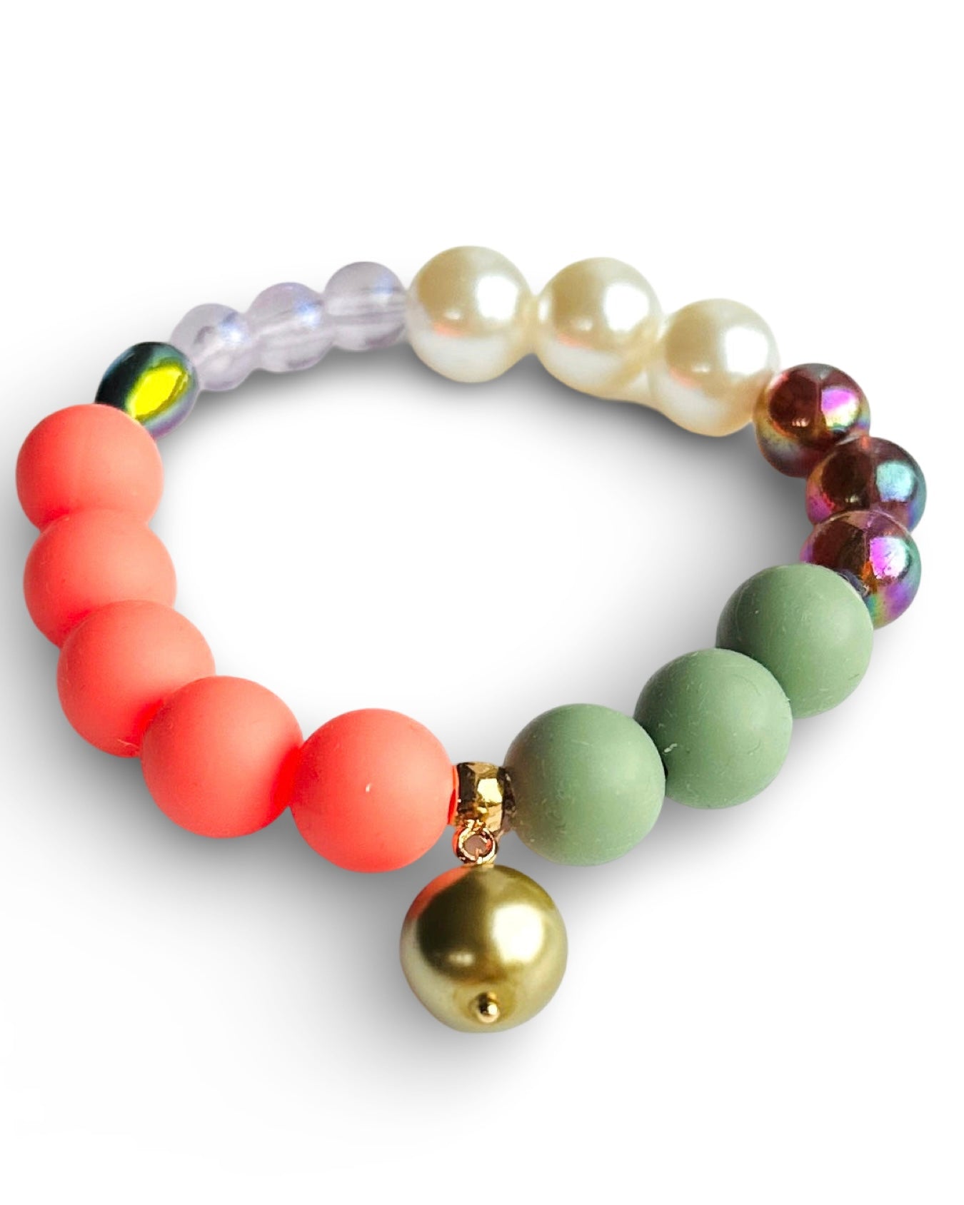 Peach plum bracelet