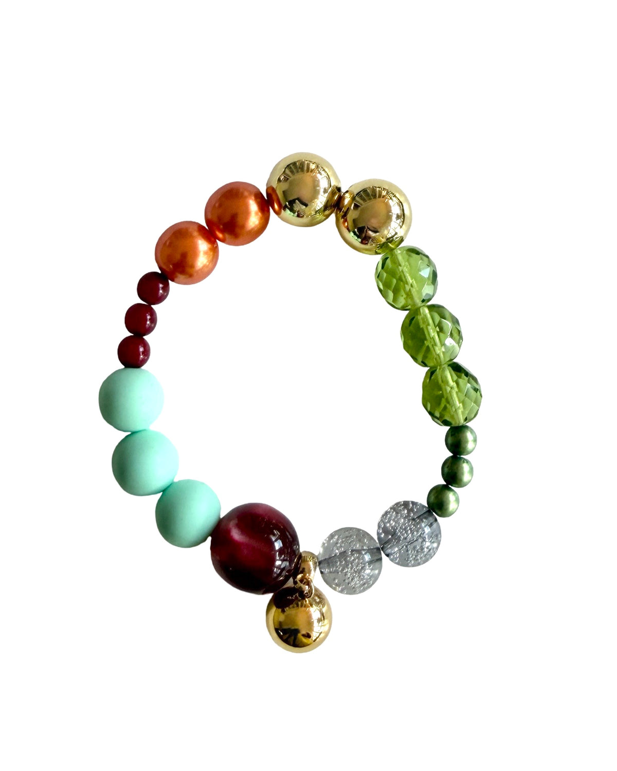 MIMI LOVE LUXE MINT CRANBERRY BRACELET