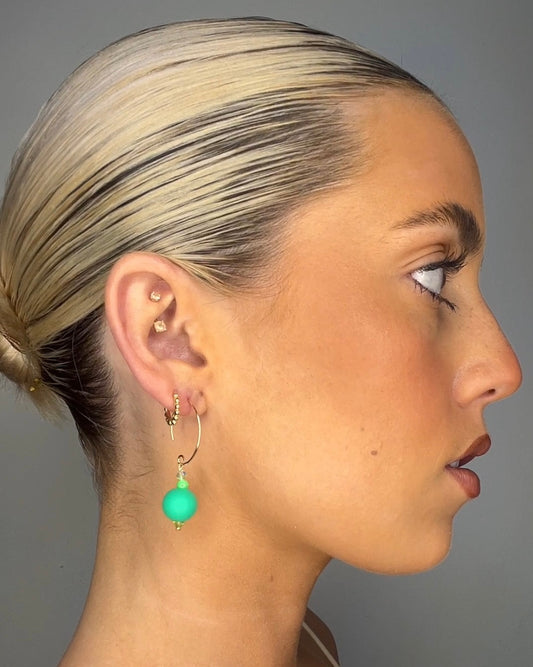 Isabella green earrings