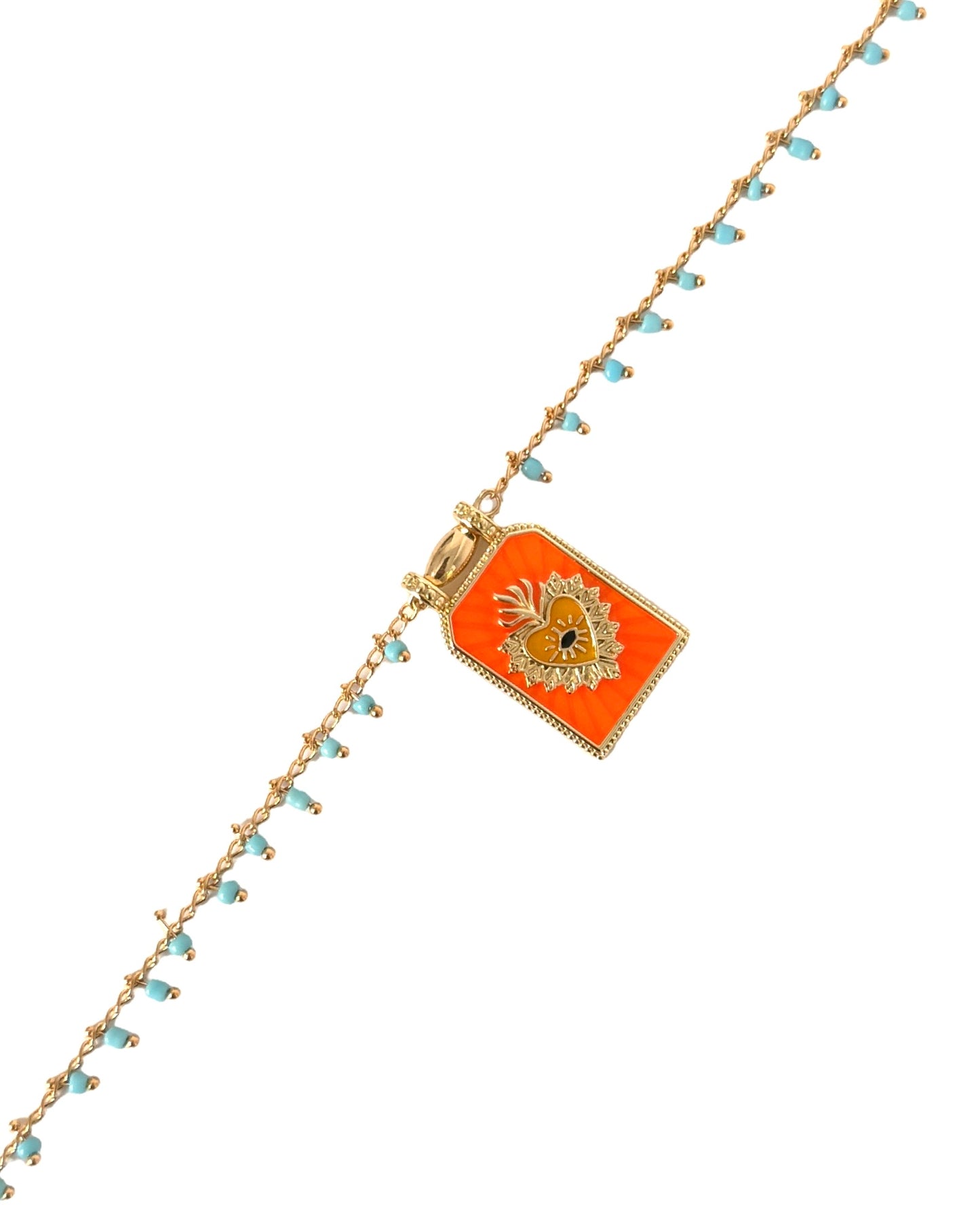 Evil Eye Necklace | Gold Filled Enamel Pendant Necklace | LOVE Beth