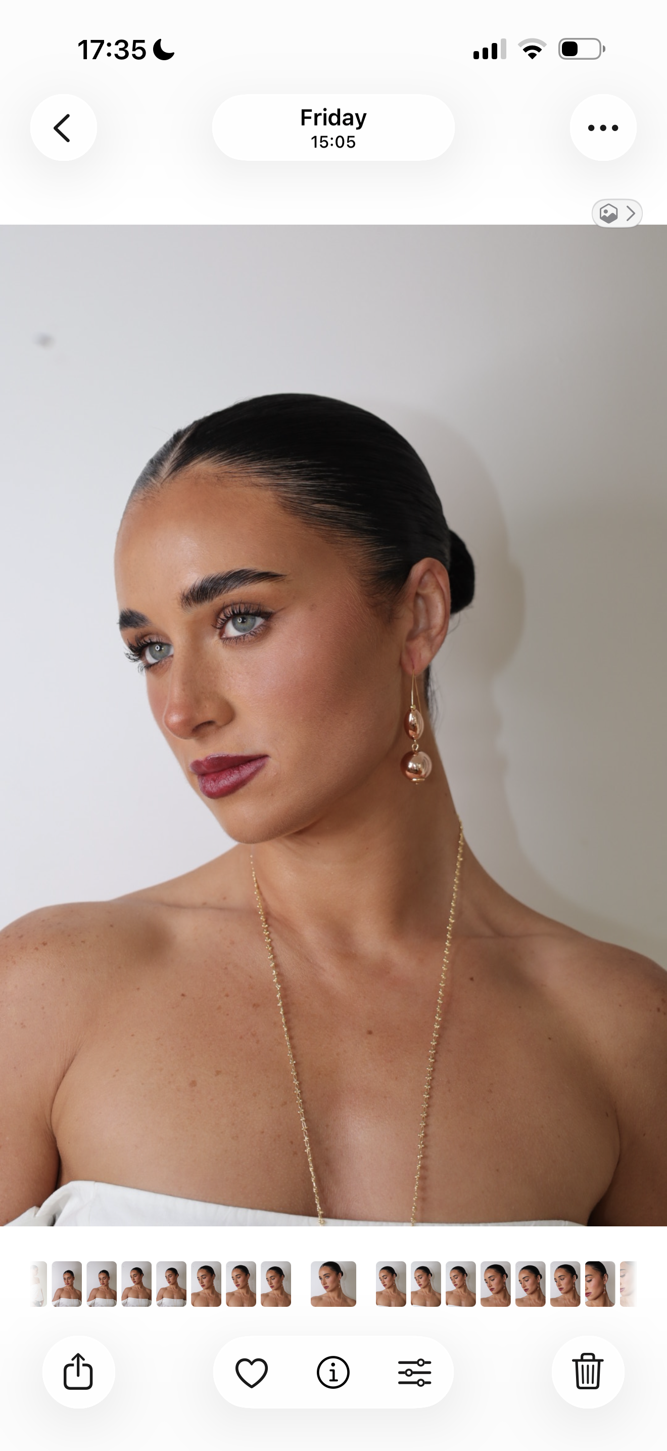 Lovie lot rose gold drop earrings