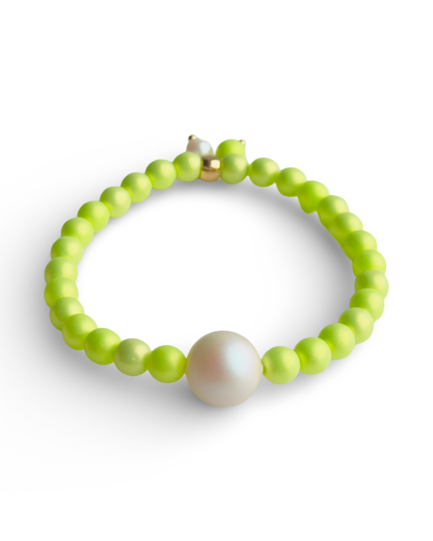 Lush lollipop iridescent lemoncello crystal pearl bracelet