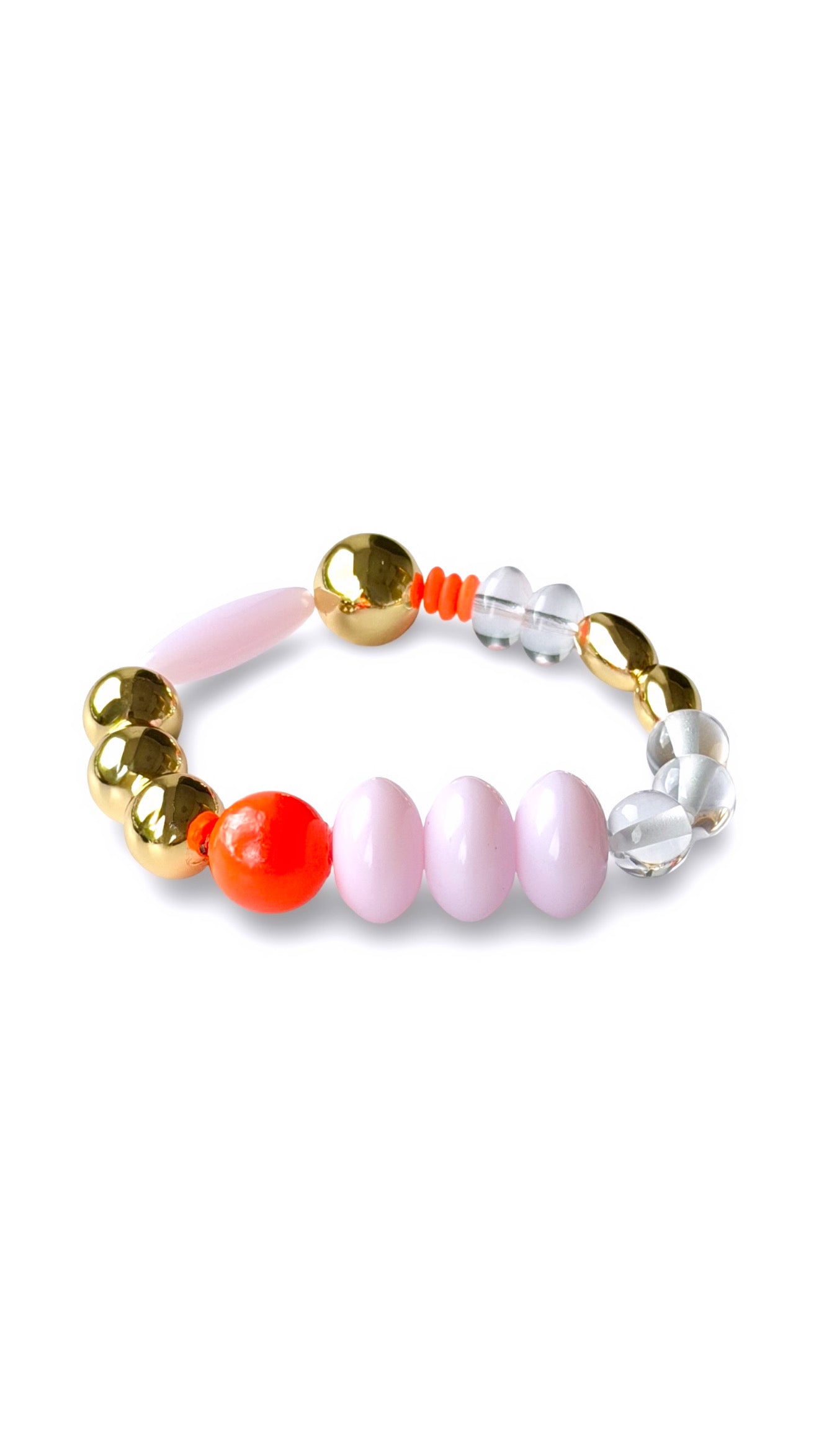 Candy Floss Crystal Gold Bracelet
