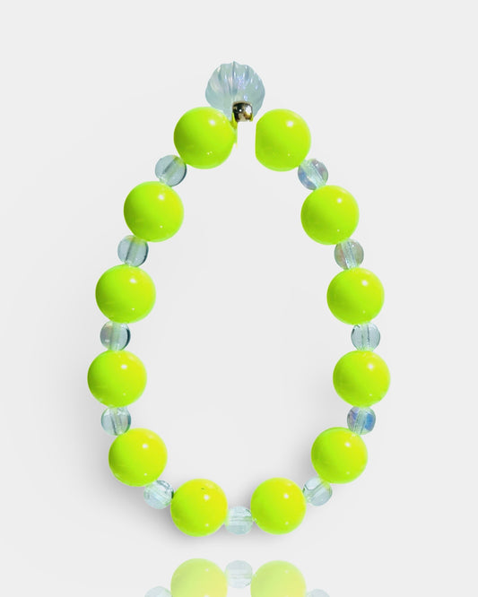 Lemon squeezy beaded crystal drop charm bracelet