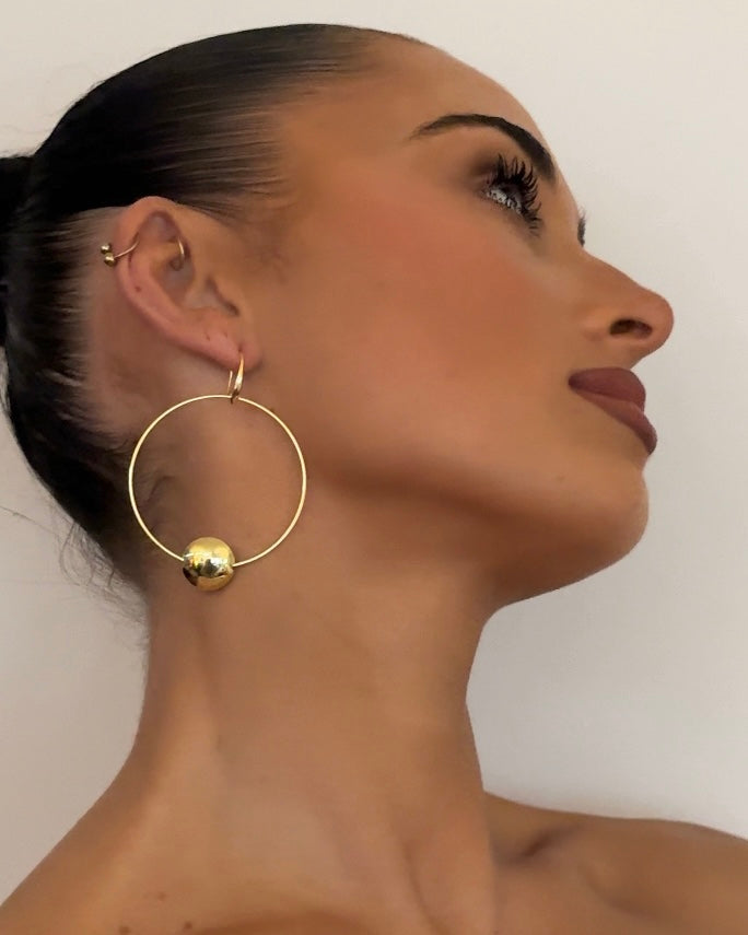 Paola gold hoops