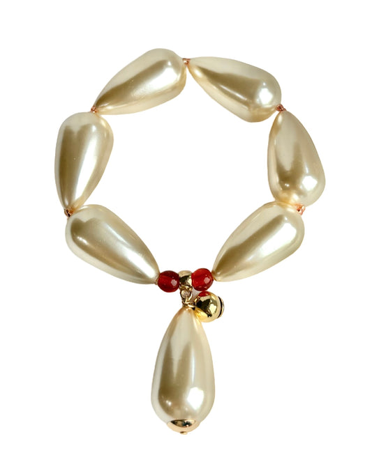 Vintage Japanese pearl Punk bracelet