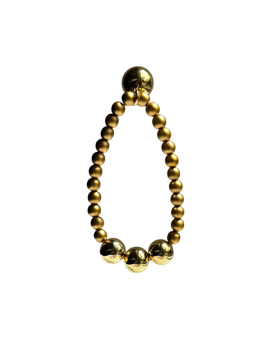 Betty boo gold pearl, gold beaded bracelet