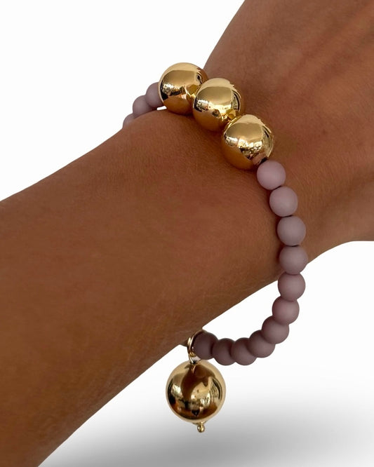 Betty boo smoky mauve crystal bracelet