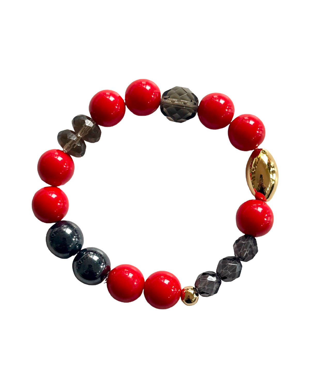 Honey Bunny Red Orange Crystal Bracelet