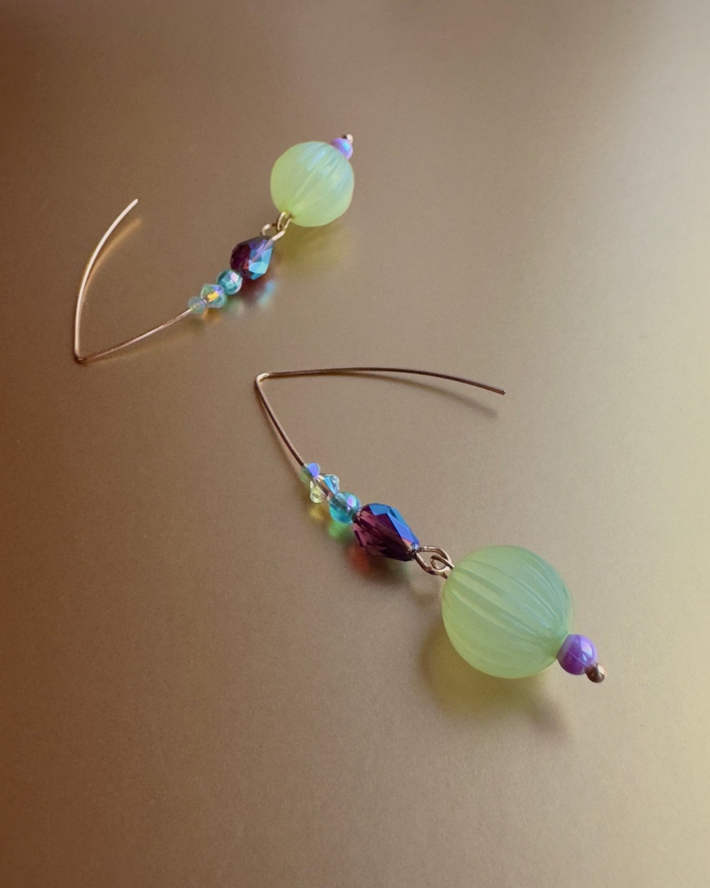 Lime dust berry dream earrings