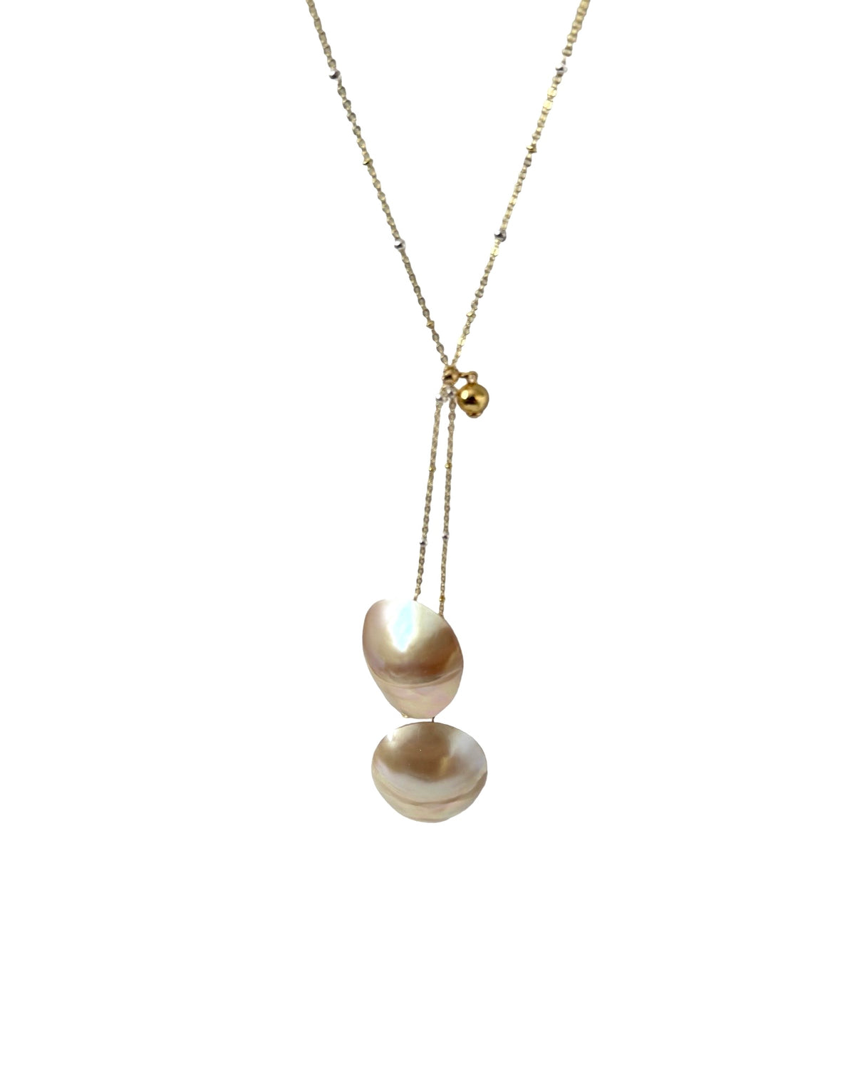 NALU VINTAGE SHELL IVORY PEARL NECKLACE