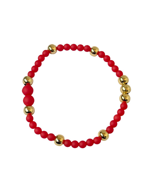 BABY LOVE TOMATO RED + GOLD BRACELET