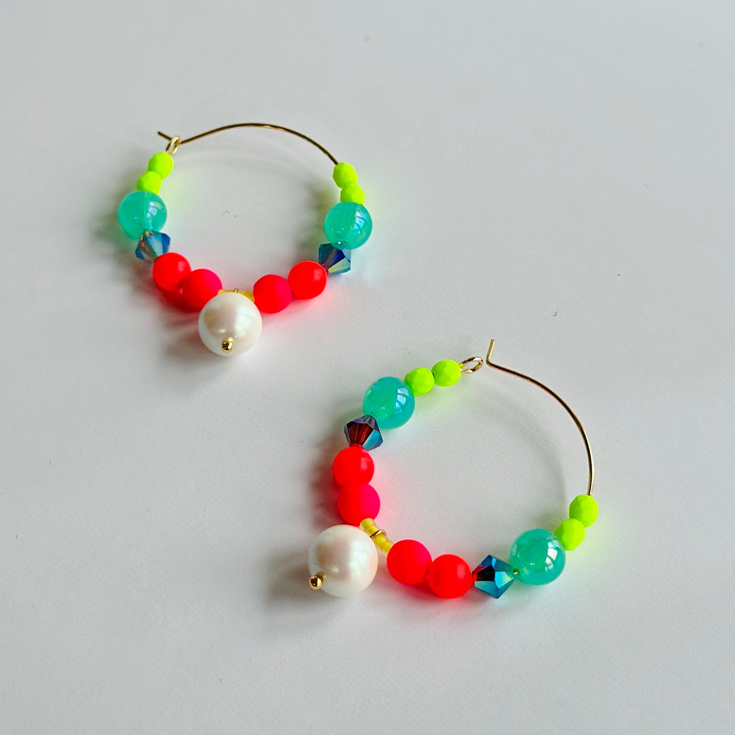 Multi coloured hoops