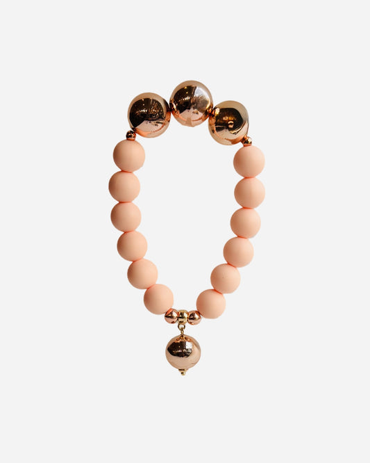 Donna Bella rose gold + soft peachy pink bracket