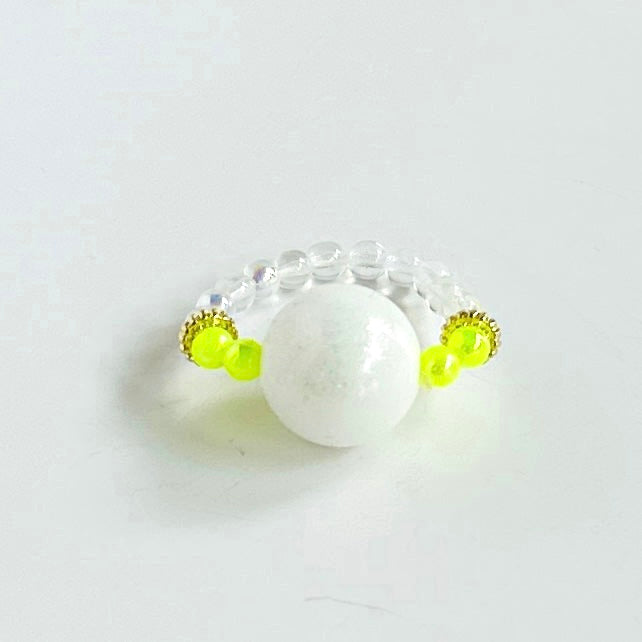 Neon ice queen ring