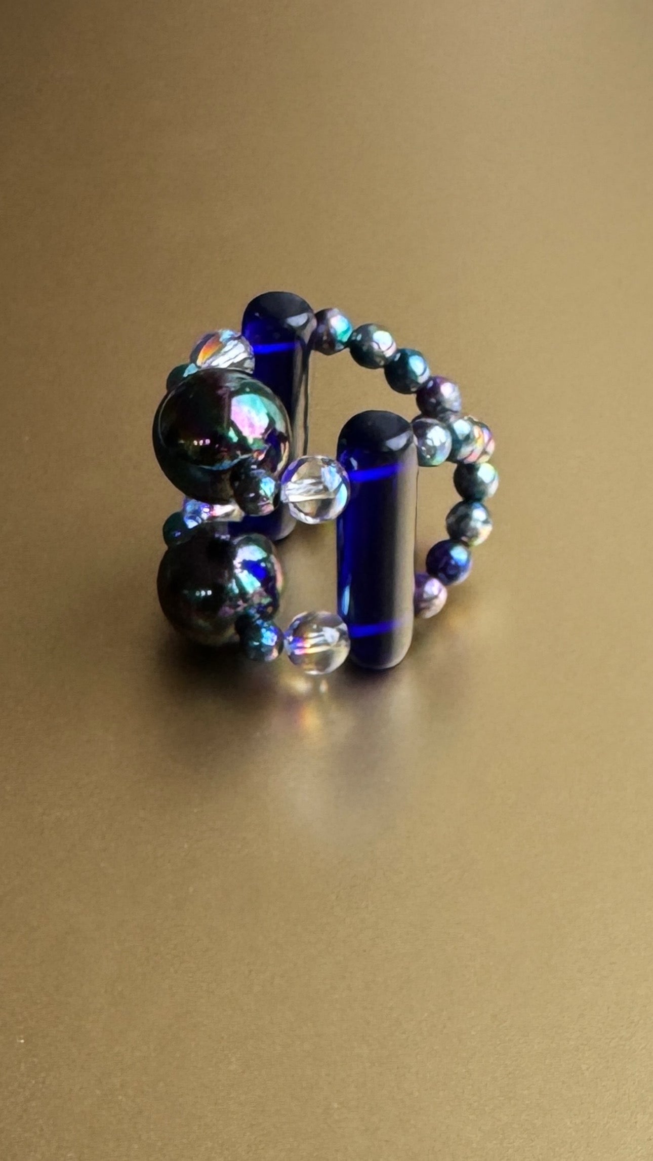 Moonbeam deepest navy double ring