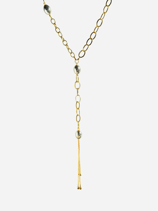 Fringe flapper gold silver 14k plated drop pendant necklace