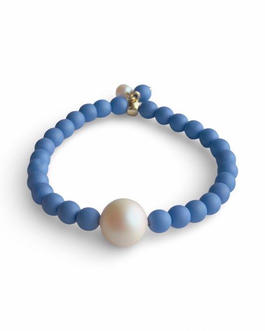 Lush lollipop cornflower blue crystal pearl bracelet