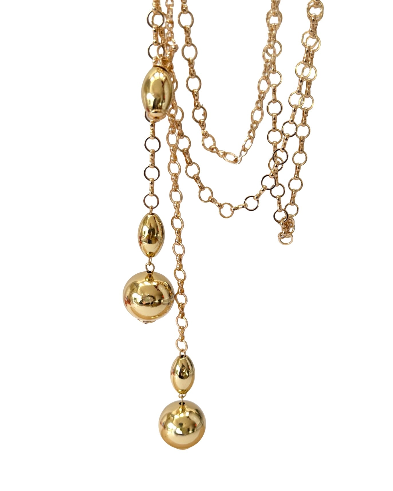 Lyra long drop necklace