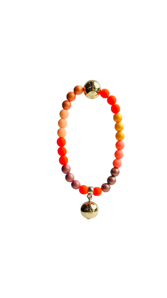 Tutti frutti orange twist bracelet